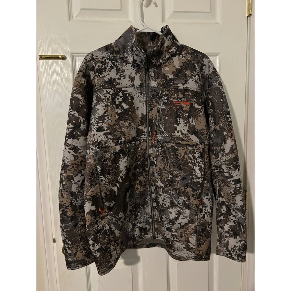 Sitka Gear Stratus Jacket Mens XL Optifade Elevated II Camo Windproof Hunting